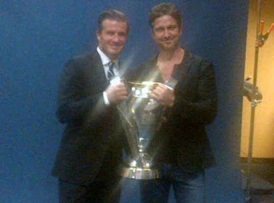 David Beckham, Gerard Butler David Beckham, Gerard Butler